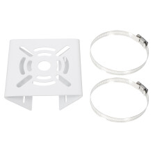 Sturdy White Iron Camera Pole Mounting Bracket for Lanterns