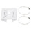 Sturdy White Iron Camera Pole Mounting Bracket for Lanterns 1