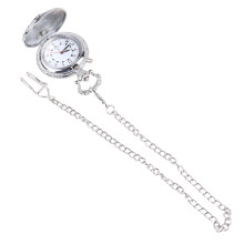 1Pc Silver Wind Up Vintage Pocket Watch Stylish Gift for Men