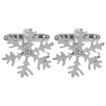 Snowflake Decorations Christmas Birthday Favor Cufflinks Jewelry
