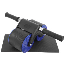 1Set Blue Abdominal Training Wheel Fitness Roller for Muscle Workout