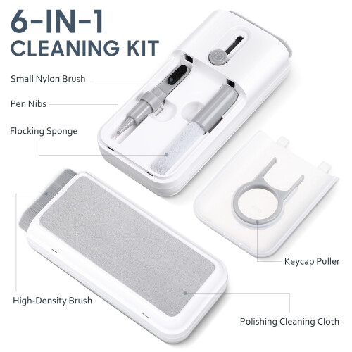 2 Sets Keyboard Cleaning Brush Plastic Cell Phone Electronic 1