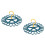 2Pcs Durable Blue Sock Hanger Plastic Drying Rack Windproof Slot Style 1