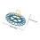 2Pcs Durable Blue Sock Hanger Plastic Drying Rack Windproof Slot Style 2