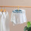 2Pcs Durable Blue Sock Hanger Plastic Drying Rack Windproof Slot Style 11