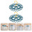 2Pcs Durable Blue Sock Hanger Plastic Drying Rack Windproof Slot Style 7