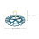 2Pcs Durable Blue Sock Hanger Plastic Drying Rack Windproof Slot Style 3