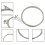 6pcs Silver Crown Brooch Alloy Women Lapel Pin Decorative Clothes Brooches For Scarf Shawl 6