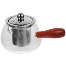 Glazen Theepot Met Zijhandvat Voor Huishoudelijk Gebruik