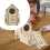 Maison En Bois Beige Pour Hamster Nid Et Cachette Confortable 5