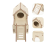 Maison En Bois Beige Pour Hamster Nid Et Cachette Confortable 3