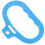 Blue Plastic Bus and Trash Can Handle Rings Easy Replacement 5
