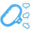 Blue Plastic Bus and Trash Can Handle Rings Easy Replacement 6