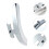 Sturdy Silver Zinc Alloy Banjo Guard Armrest Accessory 5