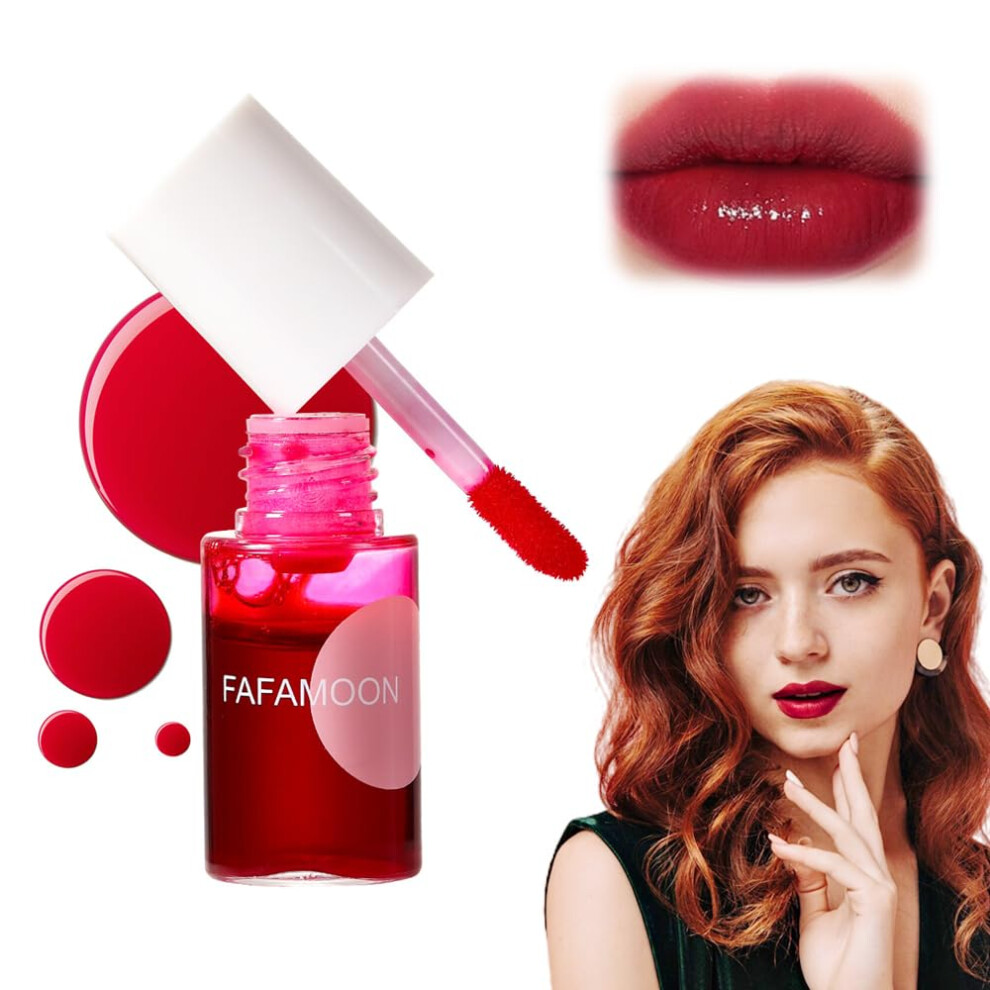 Long Lasting Waterproof Lip Tint and Stain, Moisturizing Natural Finish Lip and Cheek Tint, 03 Watermelon Medium