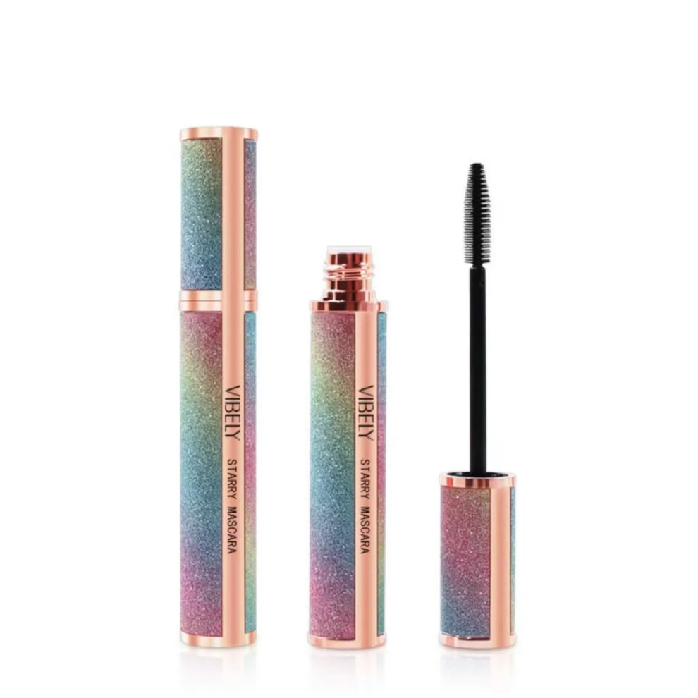 Waterproof Volumizing Mascara Blackest Black for Long Curling Lashes Clump Buildable Wear