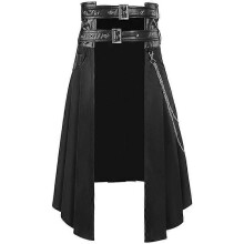 (S, STYLE 15) Victorian Maxi Skirt for Women Renaissance Long Double-Layer Ruffle Skirt Halloween Cosplay