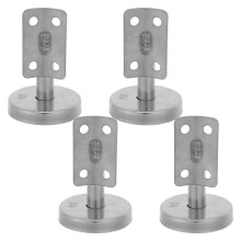 4PCS Handrail Brackets, Wall-Mounted Banister Rail Brackets Heavy Duty Stainless Steel for Wood or Metal Stair Banister Rails 6x5x5cm