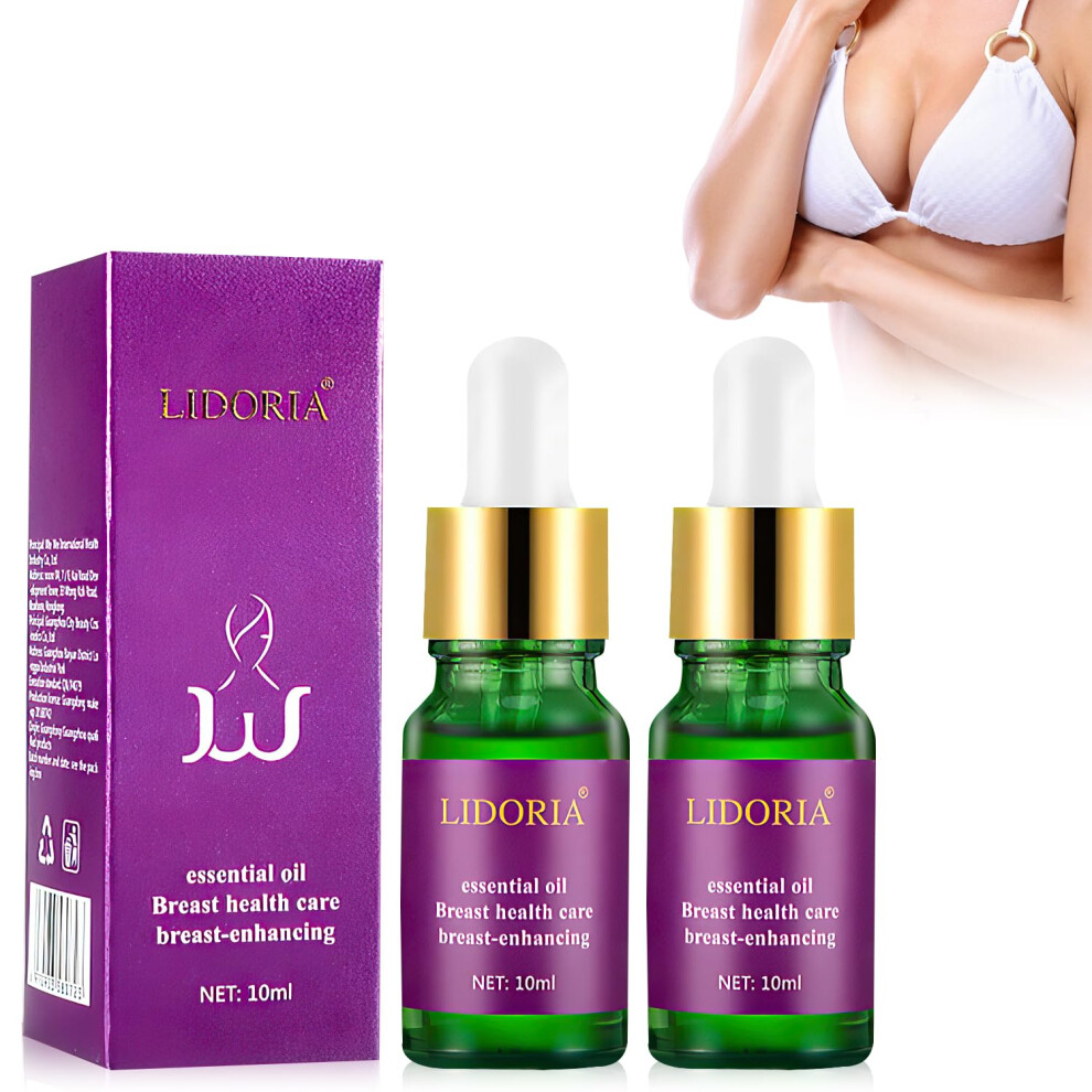Breast Firming Oil with Botanical Nourishing Formula, Organic Bust Enhancement Massage Serum 2pcs