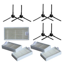 6x Seitenbürste+5x Filter für Lidl Silvercrest Ssr 3000 A1 Zubehör für robotische Staubsauger