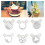 9pcs 32mm Icing Nozzle Universal Easy To Clean Inner Diameter 29mm Diverse Patterns Ice Cream Machine Part Bar Tools 3