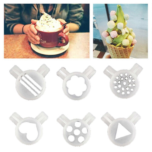 9pcs 32mm Icing Nozzle Universal Easy To Clean Inner Diameter 29mm Diverse Patterns Ice Cream Machine Part Bar Tools 2