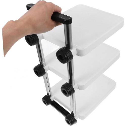 Adjustable Pot and Pan Organizer Rack, MultiLayer NonSlip Cookware Storage for Kitchen Cabinets 1