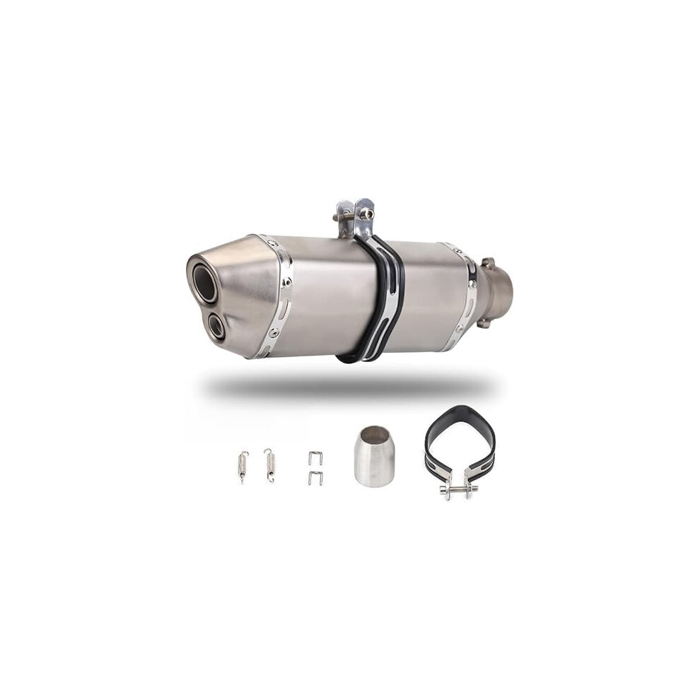 Universal Slipon Titanium Motorcycle Exhaust Muffler With Db Killer For Deep Throaty Sound 9113335440982