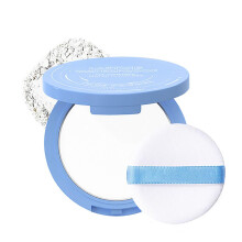 Matte Compact Powder Oil Control Long Lasting Waterproof Face Powder with Sponge 10g 04#