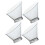 4Pcs Clear Salad Bowls Stackable Plastic Serving Bowls for Parties Snacks Vegetables and Home Use 1
