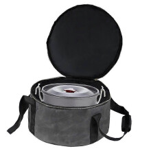 (GREY) MIMIGO Camping Tableware Organizer Outdoor Hiking Plate Dishe Bowl Pot Storage Bag