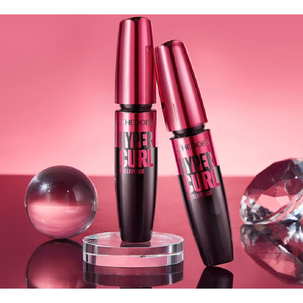 Waterproof Volumizing Mascara Long Lasting Curling and Thickening Smudge Proof Natural Look