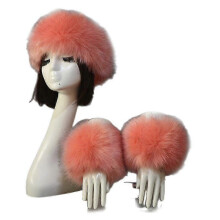 (COLOR 13) 2 Pcs Faux Fur Wrist Cuffs And 1 Headband Ear Warmer Costumes Winter Warm Accessories For Women