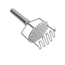 2 in 1 Stainless Steel Potato Masher with NonSlip Handle for Avocados Beans and Vegetables