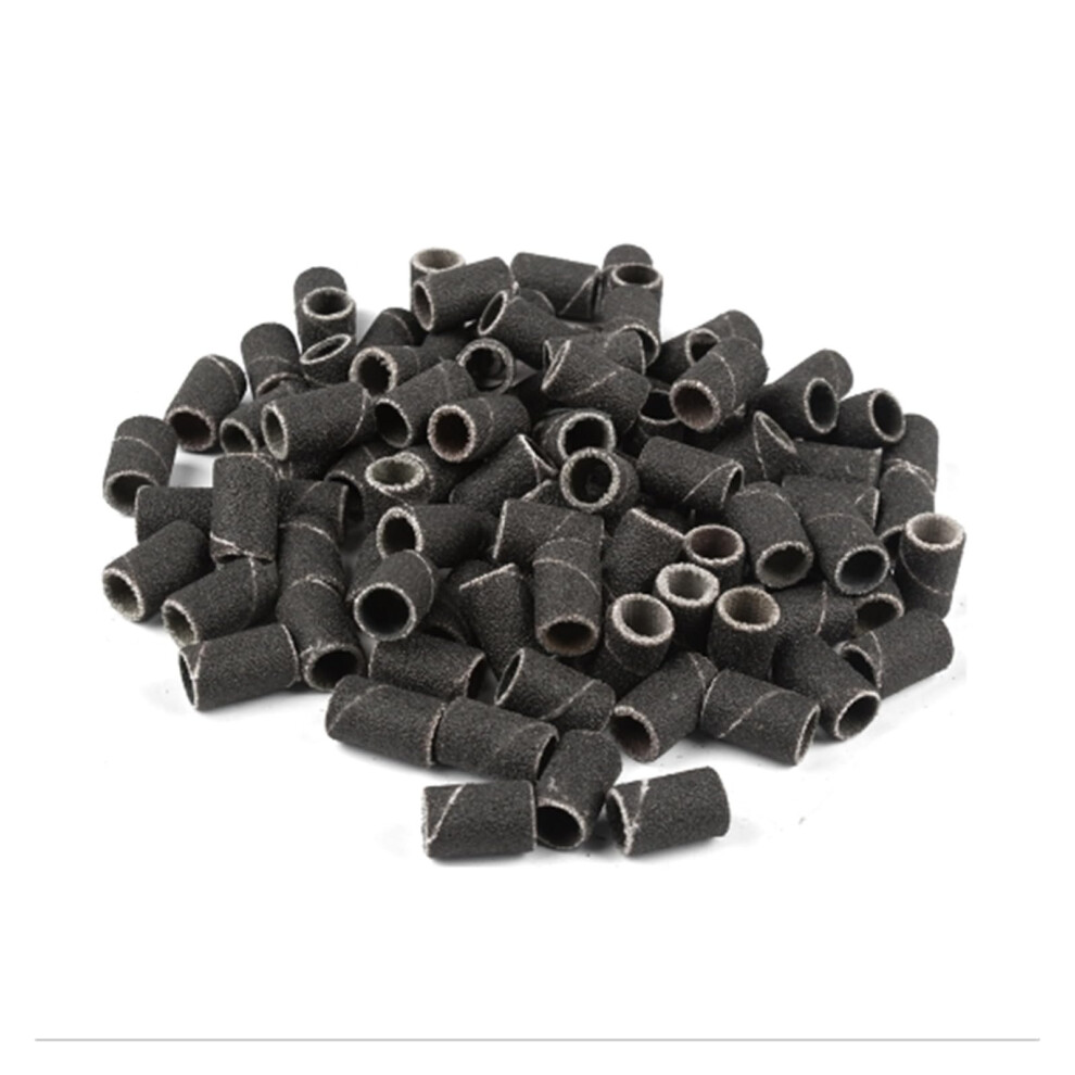 100pcs Nail Drill Sanding Bands Set 80 120 180 240 Grit for Electric Nail File Professional Smooth Finish