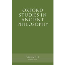Oxford Studies in Ancient Philosophy Volume 51 Paperback Book