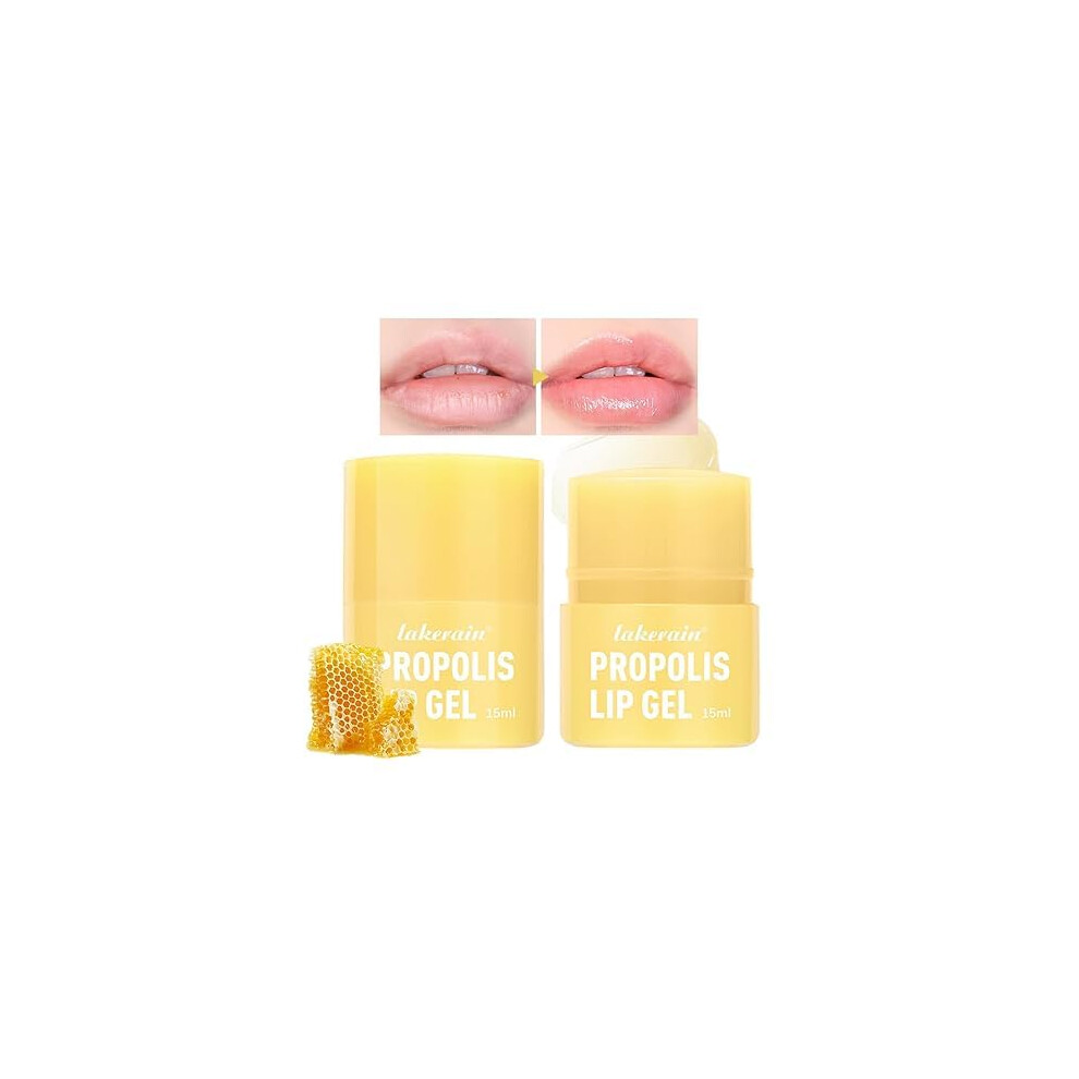 2 Pcs Honey Lip Balm and Mask, 12hr Deep Hydration, Gentle Exfoliation, Overnight Moisture, Hygienic Twist Dispenser