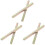 6Pcs Easy Install Golden Door Handle Spindle Bars Replacement 2