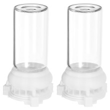 2Pcs Transparent Ant Water Feeder Cups Glass Plastic Durable Daily Use