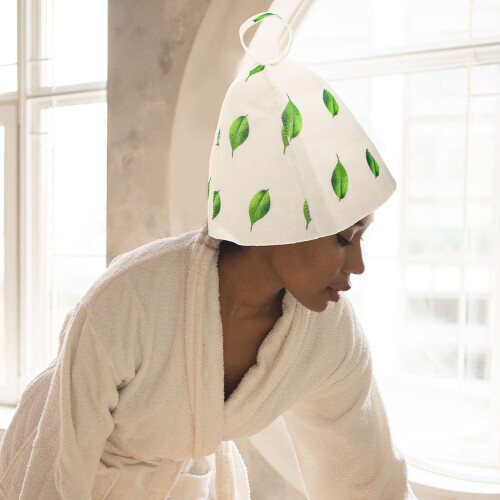 2Pcs Reusable Bathing Sauna Hat For Men Bathing Sauna Home Women 2