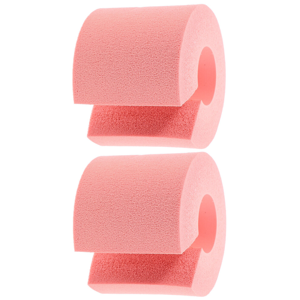 Inoomp 2Pcs Soft Foam Door Bumpers Pink Door Slam Stopper Baby Safety Guards