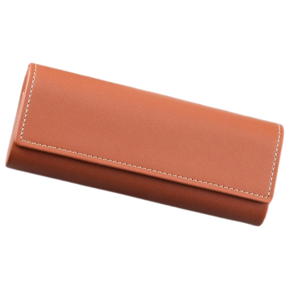 Inoomp Unisex Leather Glasses Protective Case Portable For Travel Storage