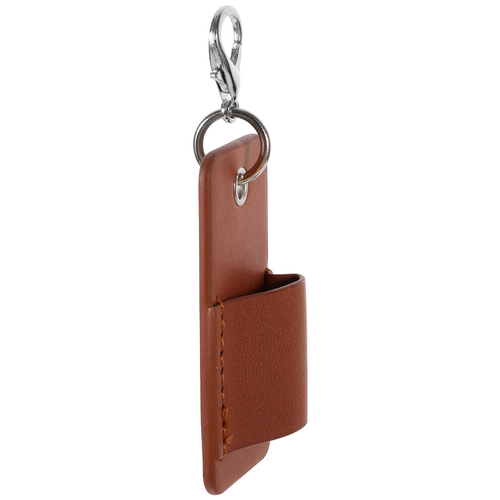 Inoomp Brown Pu Eyeglasses Holder Sleeve With Metal Crash Proof Material