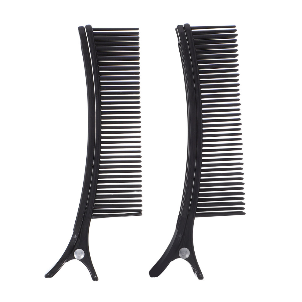 Solustre Unisex Black 2Pcs Hair Cutting Clips For Styling Salon Sectioning Hair Clips