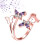 3Pcs 18K Rose Gold Elegant Open Ring With Crystal 8