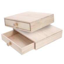 wooden box unfinished wood craft tea bag organizer soap storage