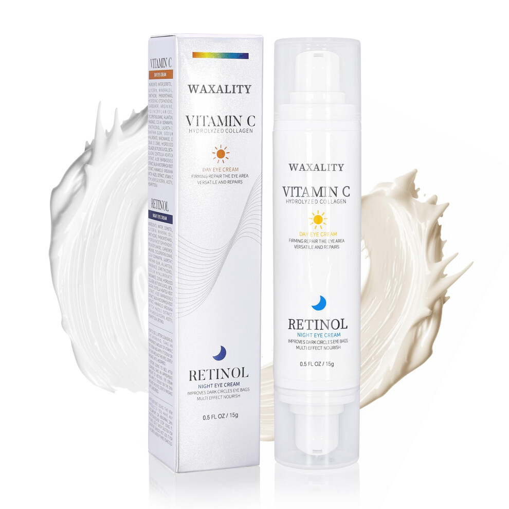 Cream/Dark Eye With Vitamin C And Retinol For Circles, Puffiness, Wrinkles And Bags, 15Ml Day And Night