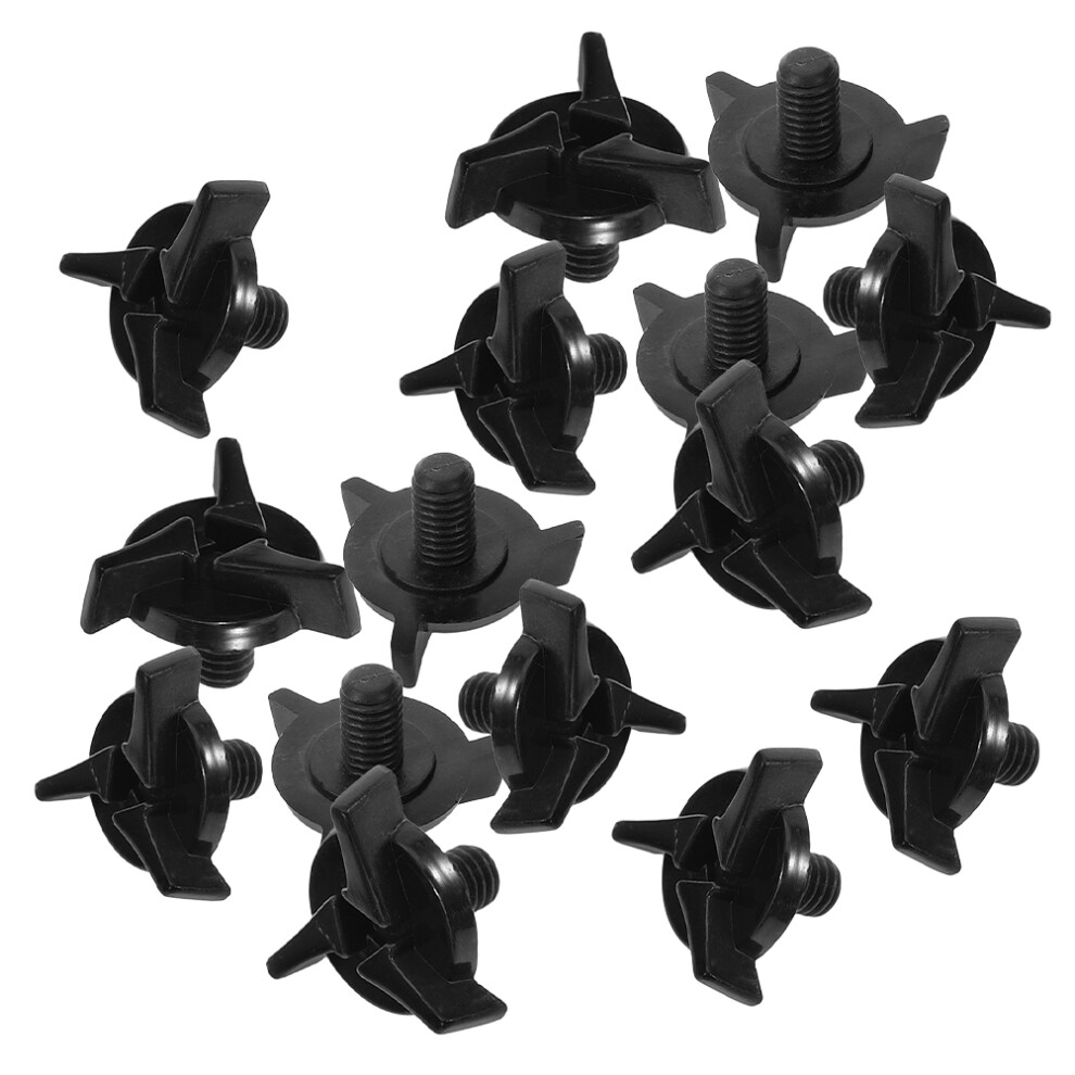 15Pcs Plastic Helmet Screw Kit For Motorcycle Visor Lightweight Black 3062623046329
