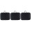 3Pcs Black Hair Clipper Storage Box Shockproof Shaver Carrying Case 4