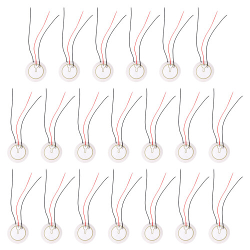 60 Pcs 35mm Three-Pole Self-Excited Buzzer Piezo Disc Ceramic Chip